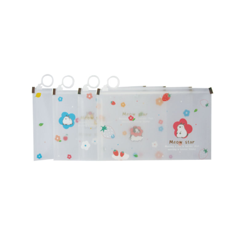 Cute Waterproof Zip File Bag Folder